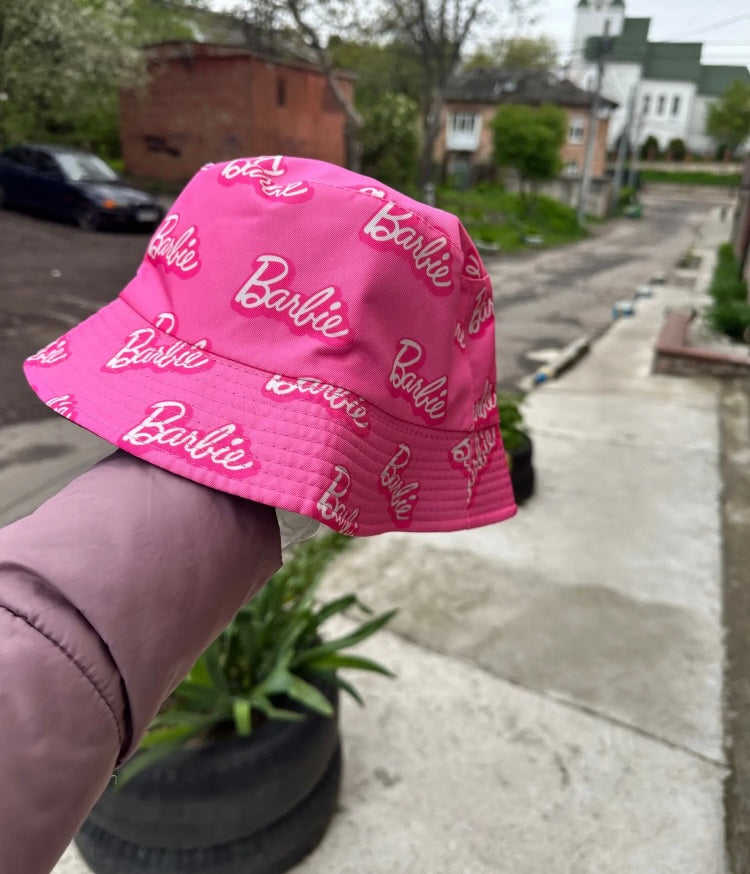 Pink Sassy Cute Fashion Barbie Sun Bucket Hat Women's Girls Ladies Casual Hat Accessories