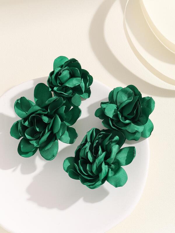 New Arrival Trendy Beautiful Fashionable Flower Drop Earrings for Women Jewelry Accessories