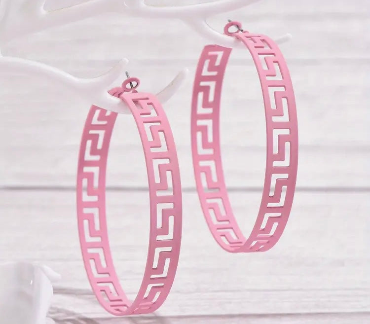 Outspoken Wild & Free Hoops Fashion Hollow Designer Circle Big Earrings Jewelry for Bold Statement Chic’s Only!