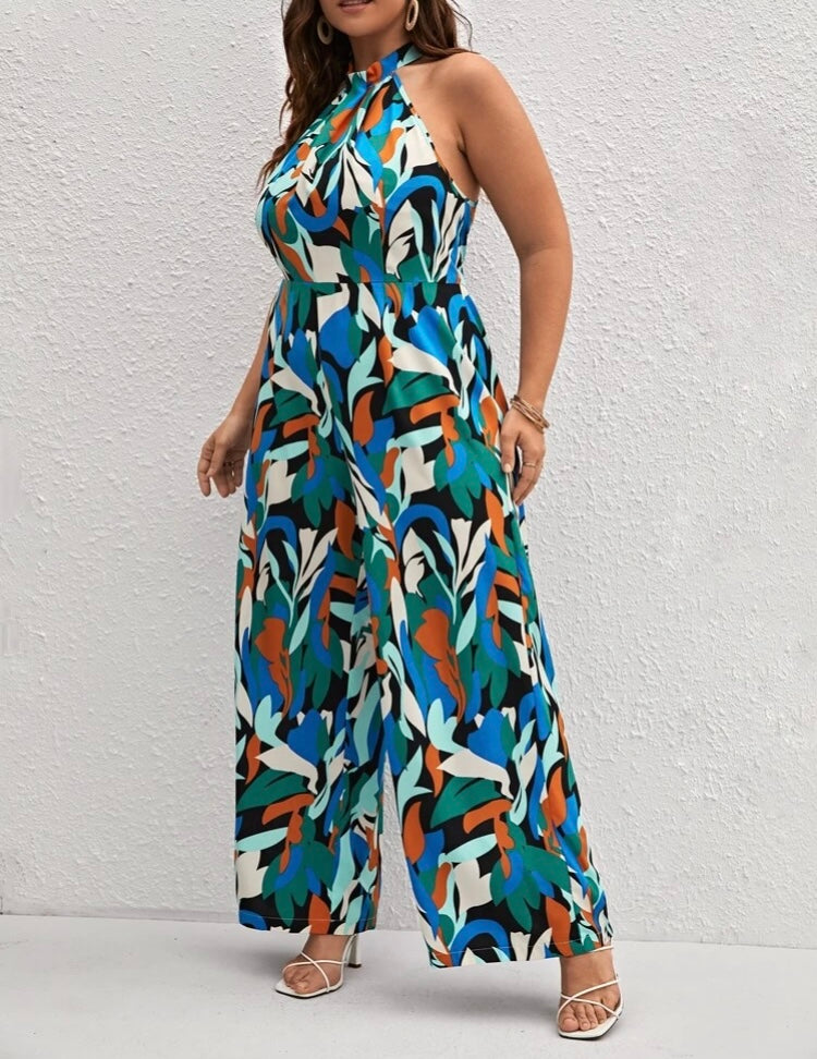 Women’s Long Pants Romper Fashion Statement One Piece Plus Size