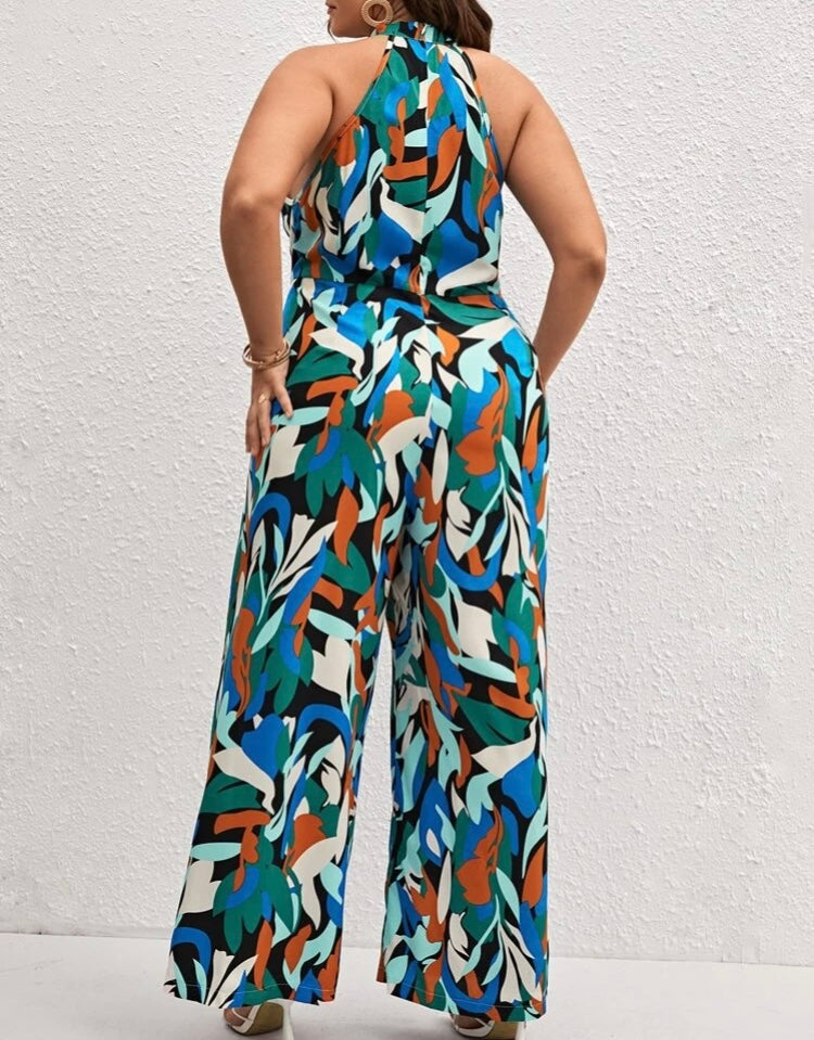 Women’s Long Pants Romper Fashion Statement One Piece Plus Size