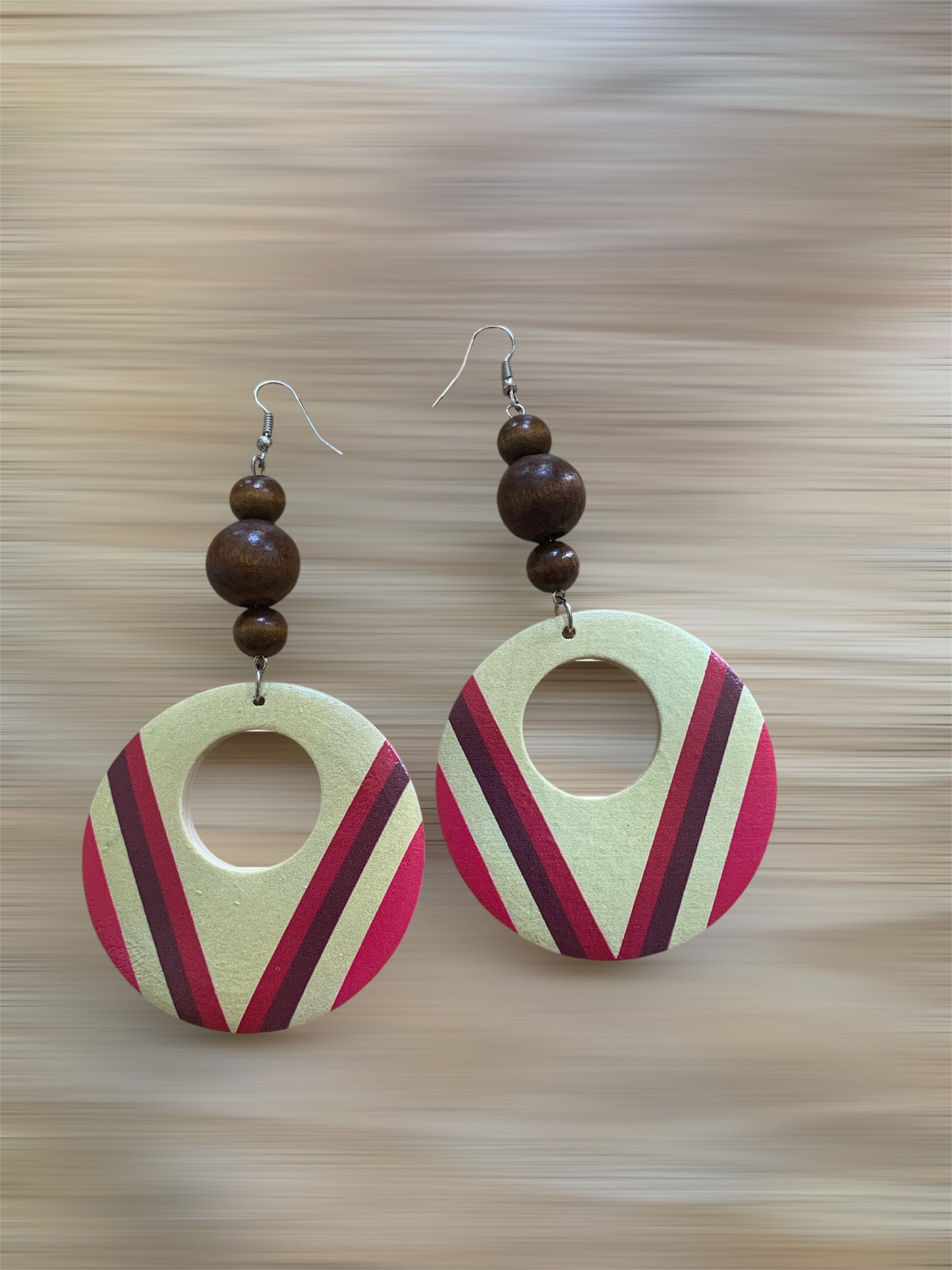 Cute Handmade Wood Fashion Statement Trendy Earrings Women Accessories