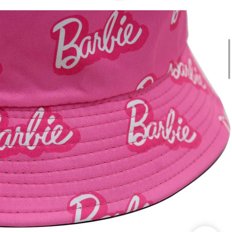 Pink Sassy Cute Fashion Barbie Sun Bucket Hat Women's Girls Ladies Casual Hat Accessories