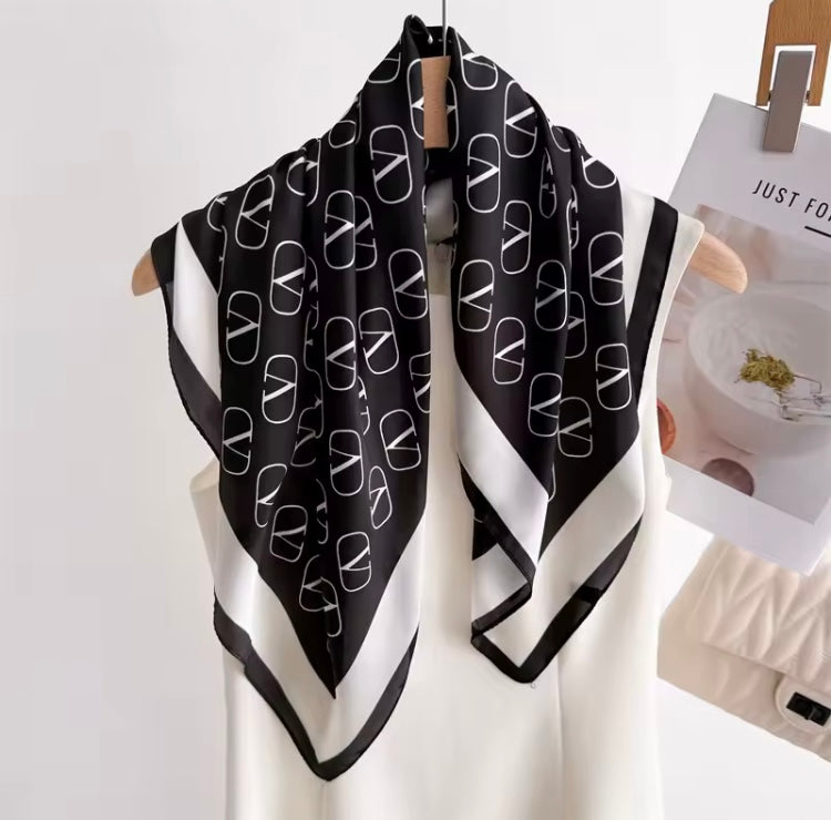 Delightful Designed Silk Square Scarf