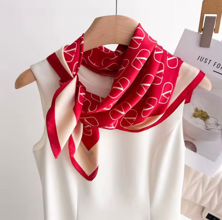 Delightful Designed Silk Square Scarf