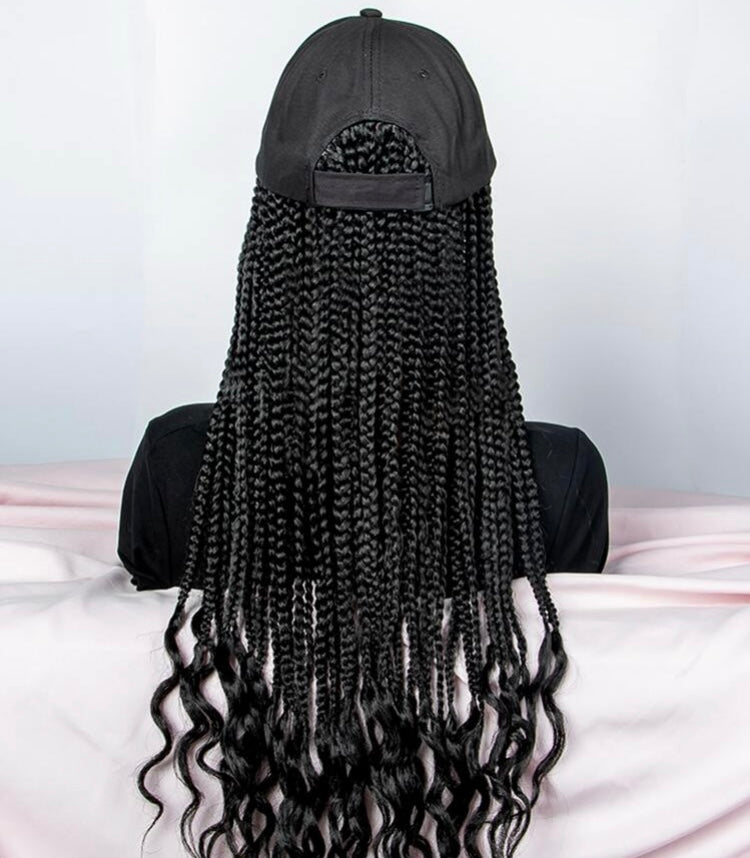 Fashion Hair On the Go Natural Long Braided Synthetic Stylish Wig w Cap Accessories