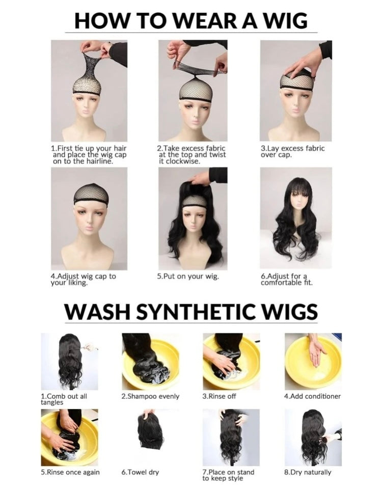 Fashion Hair On the Go Natural Long Braided Synthetic Stylish Wig w Cap Accessories