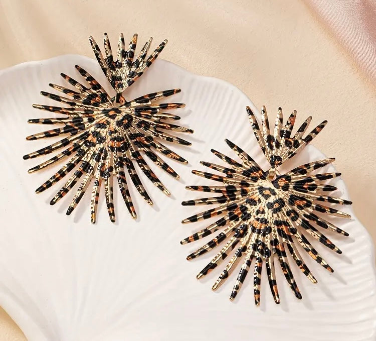 Cute Ladies Fashion Trendy Spike Shaped Statement Earrings Women Jewelry