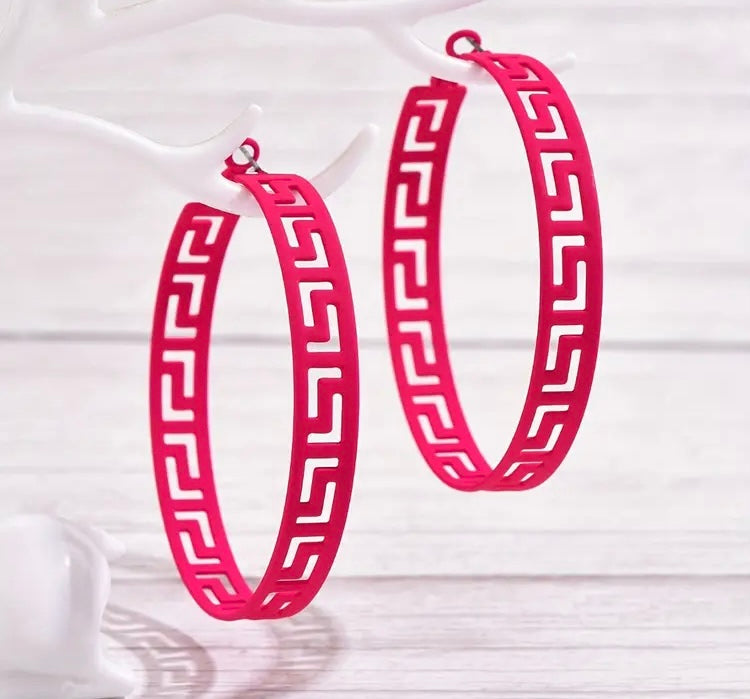 Outspoken Wild & Free Hoops Fashion Hollow Designer Circle Big Earrings Jewelry for Bold Statement Chic’s Only!
