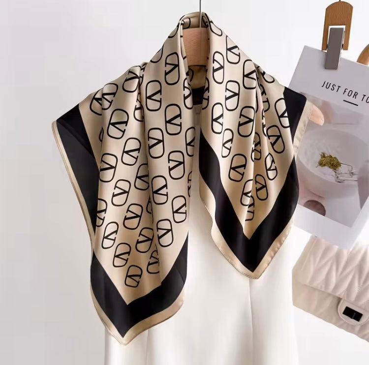Delightful Designed Silk Square Scarf