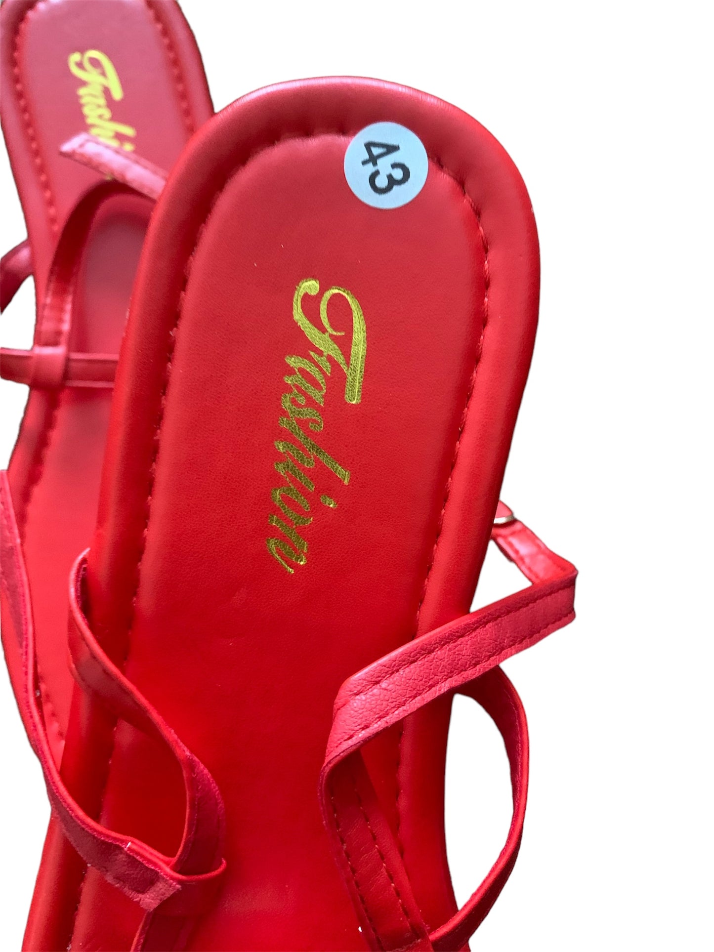 Rhinestone Red Shoe Thongs Open Toe Flat Cute Pretty Party Comfy Shoe Sandals