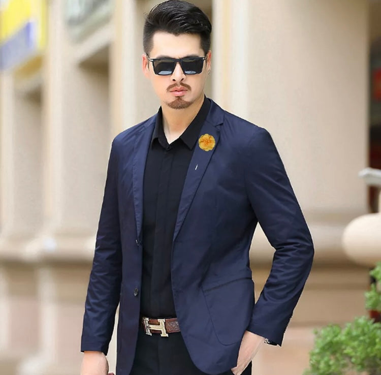 GQ Men's Swag Brooch Decoration Lapel Pins for Suits Fabric Flower Accessories