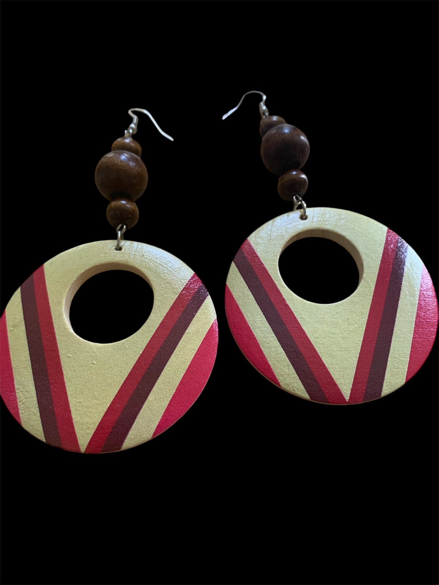 Cute Handmade Wood Fashion Statement Trendy Earrings Women Accessories