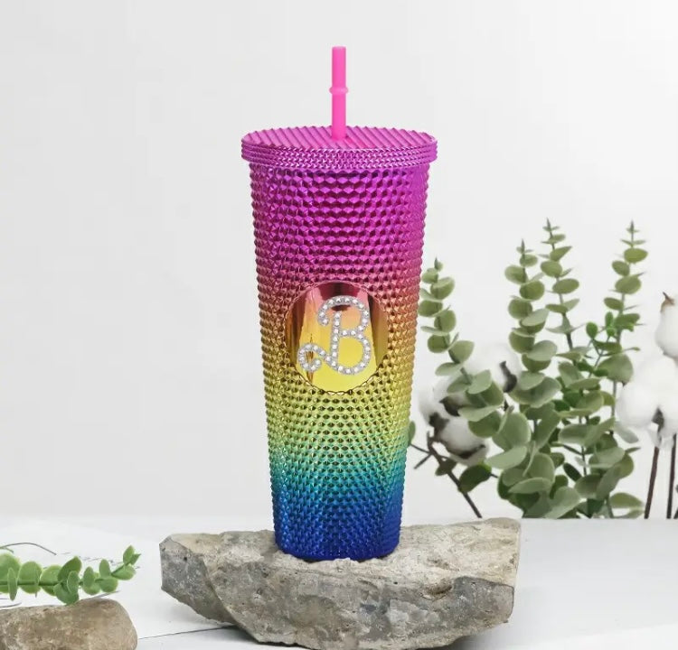 It’s Barbie Plastic Glam Sip'n w Lid & Straw Large Cute Creative Pattern Drinking Fancy Girls Cup