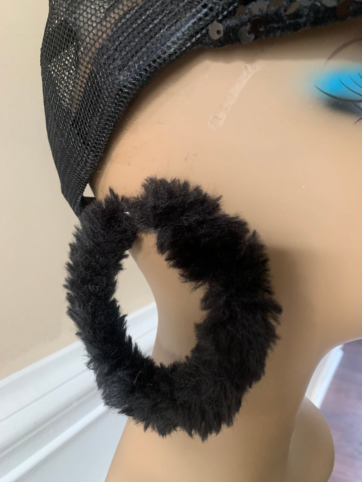 Fashion Hottt Hobo Furry Fuzzy Diva Chic Hoop Earrings Accessories