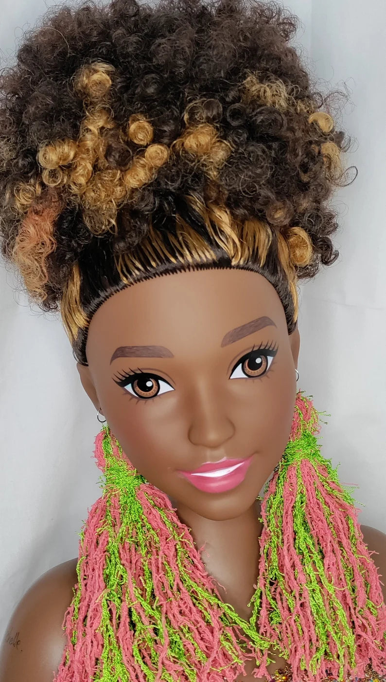 Sorority Style Themed Lovely Fashion Statement Handmade w Love Fringe Customized Earrings Jewelry