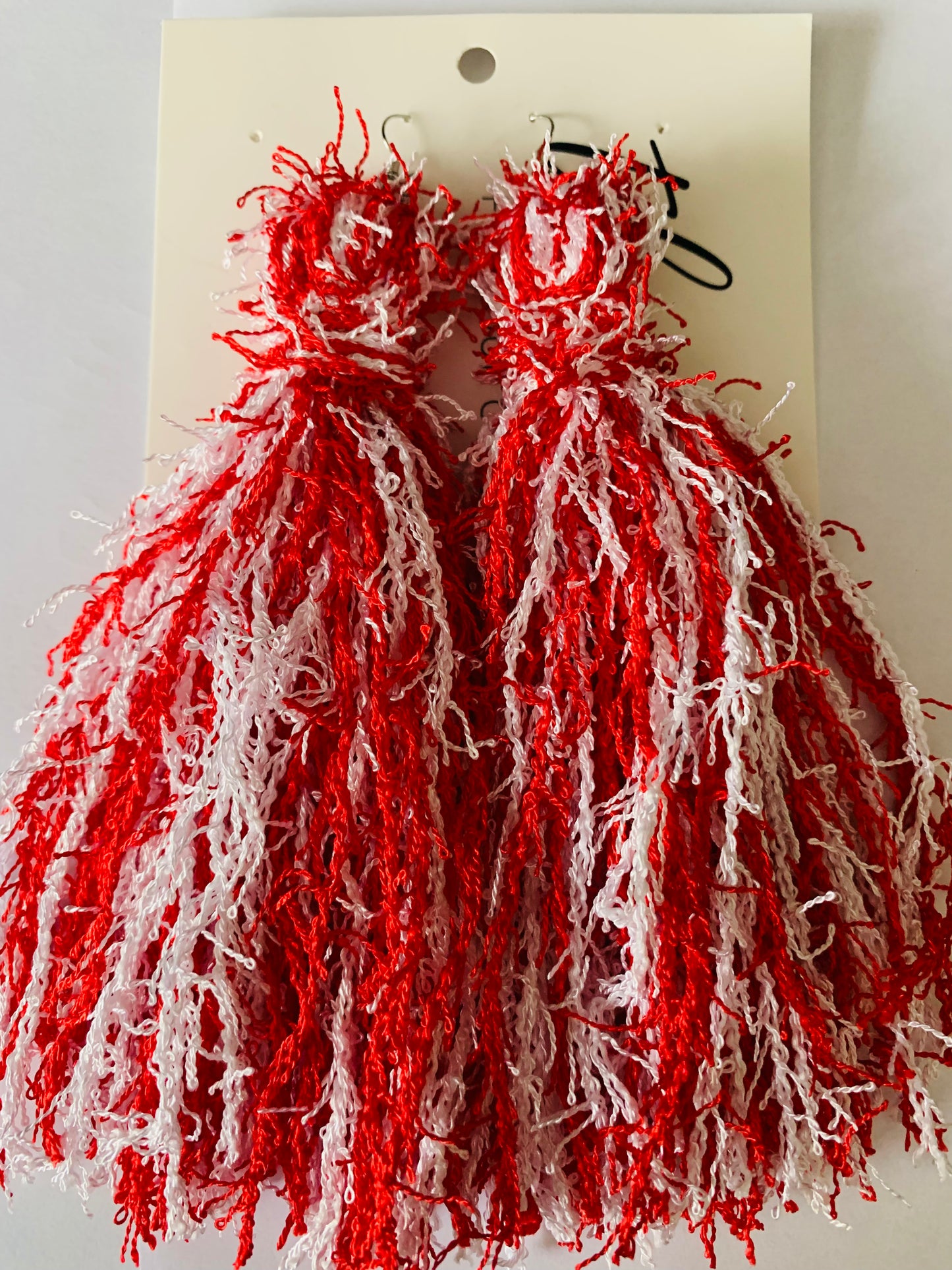 Handmade Hot New Trendy Fashion Yarn Fringed Long Dangle Tassel Earrings