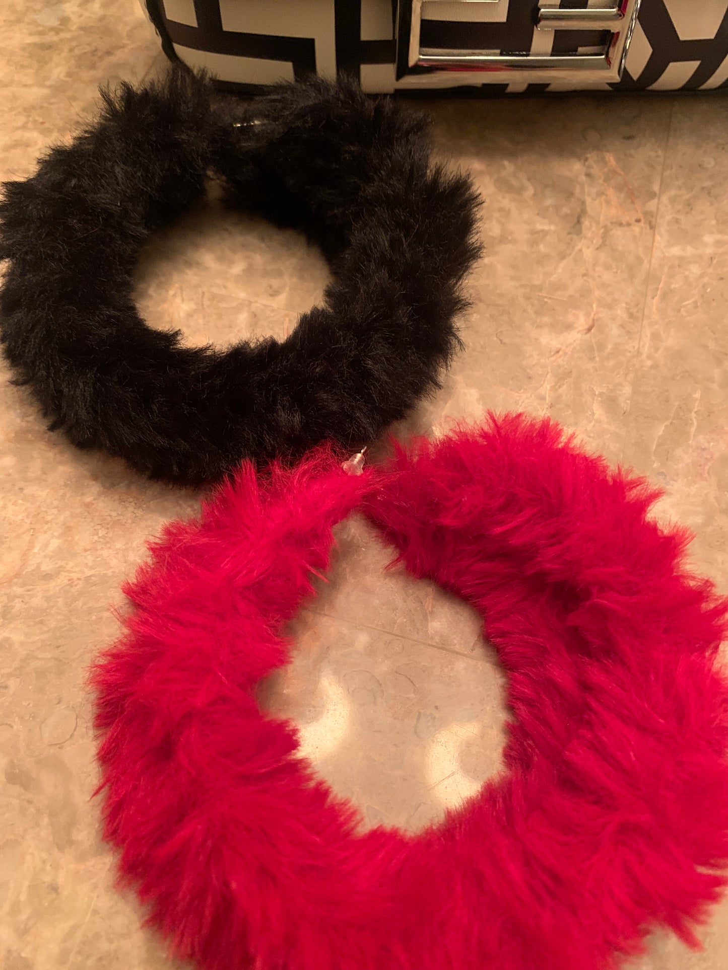 Fashion Hottt Hobo Furry Fuzzy Diva Chic Hoop Earrings Accessories