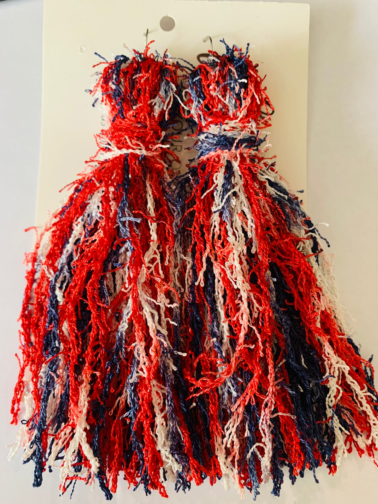 Handmade Hot New Trendy Fashion Yarn Fringed Long Dangle Tassel Earrings