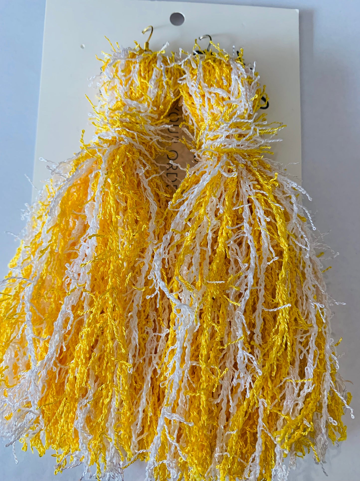 Handmade Hot New Trendy Fashion Yarn Fringed Long Dangle Tassel Earrings