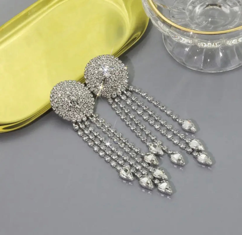 Fashion Rhinestone Women's Shiny Earrings Jewelry Statement Accessories