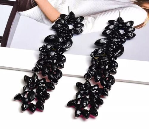 Flower Bling Rhinestone Statement Multicolored Earrings Women Accessory Jewelry