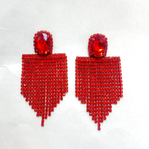 Luxury SXY Women's Fashion Dangle Chandelier Rhinestone Statement Tassel Drop Earrings Jewelry