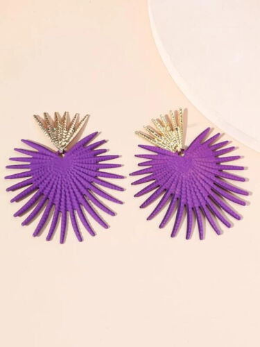 Cute Ladies Fashion Trendy Spike Shaped Statement Earrings Women Jewelry
