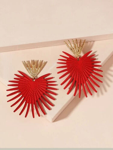Cute Ladies Fashion Trendy Spike Shaped Statement Earrings Women Jewelry