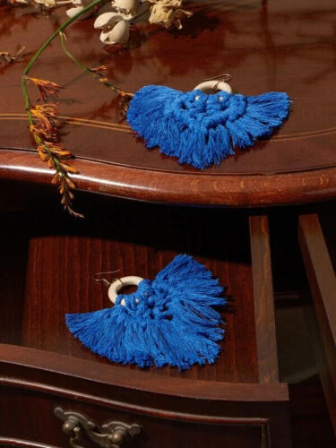 Trendy Chic Tassel Braided Feathered Statement Fashion Earrings Women’s Accessories