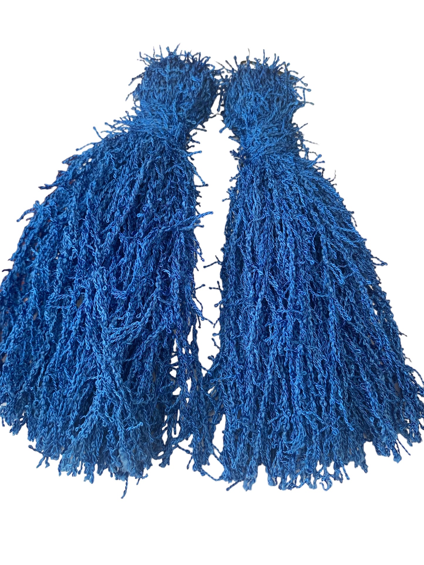 Blue Babee Lovely Fashion Statement Handmade w Love Fringe Customized Earrings Jewelry