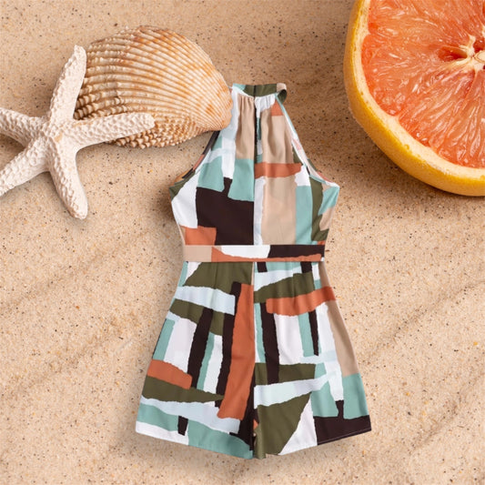 Women’s Shorts Romper Earth Tone Colors Fashion Statement One Piece Plus Size Wear Clothing