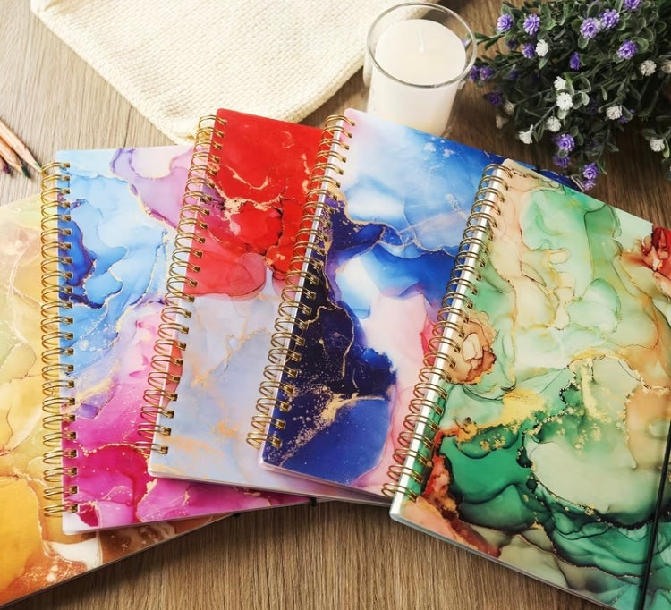 Back to School in Luxury Spiral-Bound Hardcover Notebook - Writing Journal