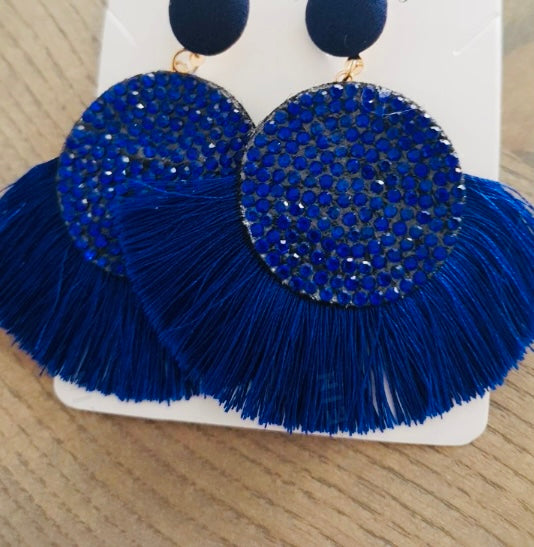 Fan Styled Statement Dangle Earrings for Women Pendant Tassel  Earrings  Jewelry