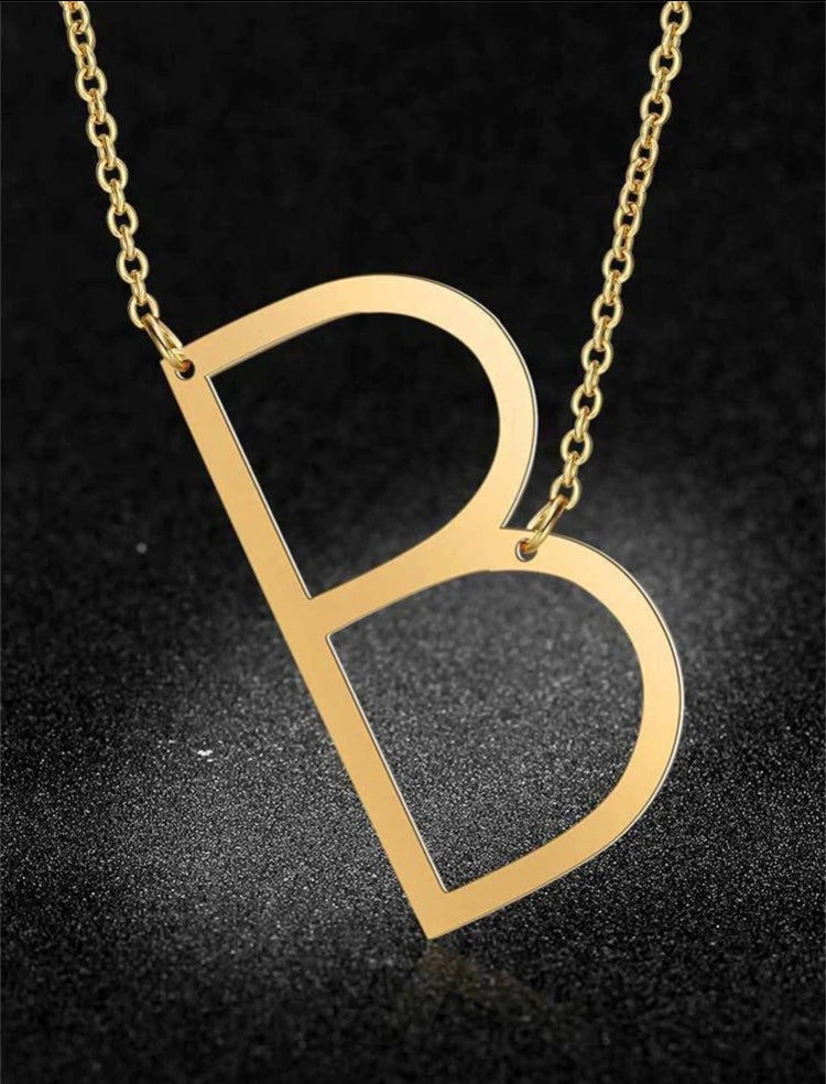 Fashion Statement Initial Necklace Name Jewelry