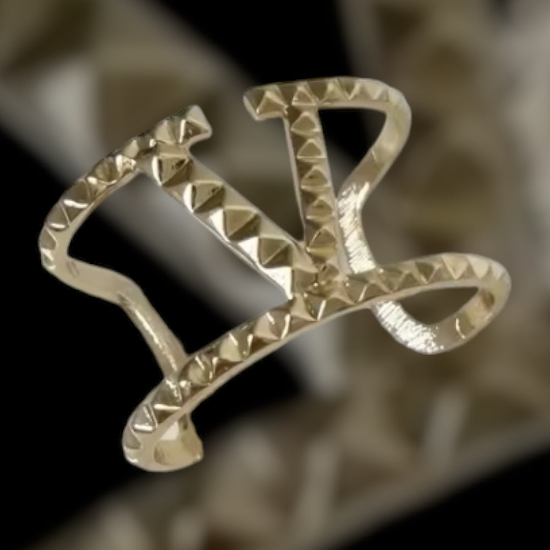 Fashion  Big Statement Letter V Wide Cuff Bracelets Bangles Women’s Glam Accessories