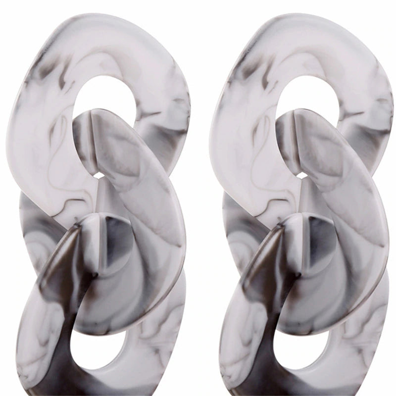 New Arrival Women Large Acrylic Resin Dangle Earrings Sexy Long Fashion Earrings Jewelry