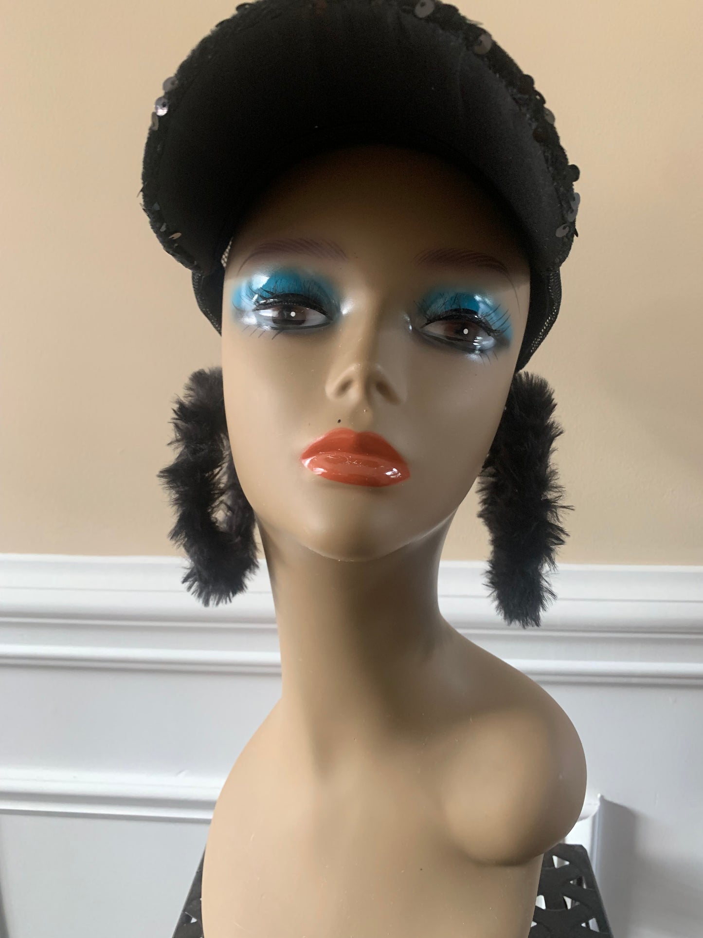 Fashion Hottt Hobo Furry Fuzzy Diva Chic Hoop Earrings Accessories