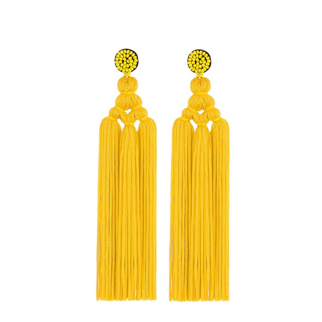 Fashion  Bohemian Trendy Tassel Thread Long Dangle Drop Earrings  Accessories