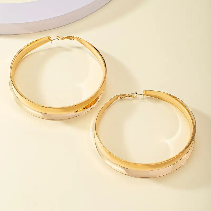 Trendy Big Bang Fashionable Statement Hoop Earrings for Women Ladies Accessories