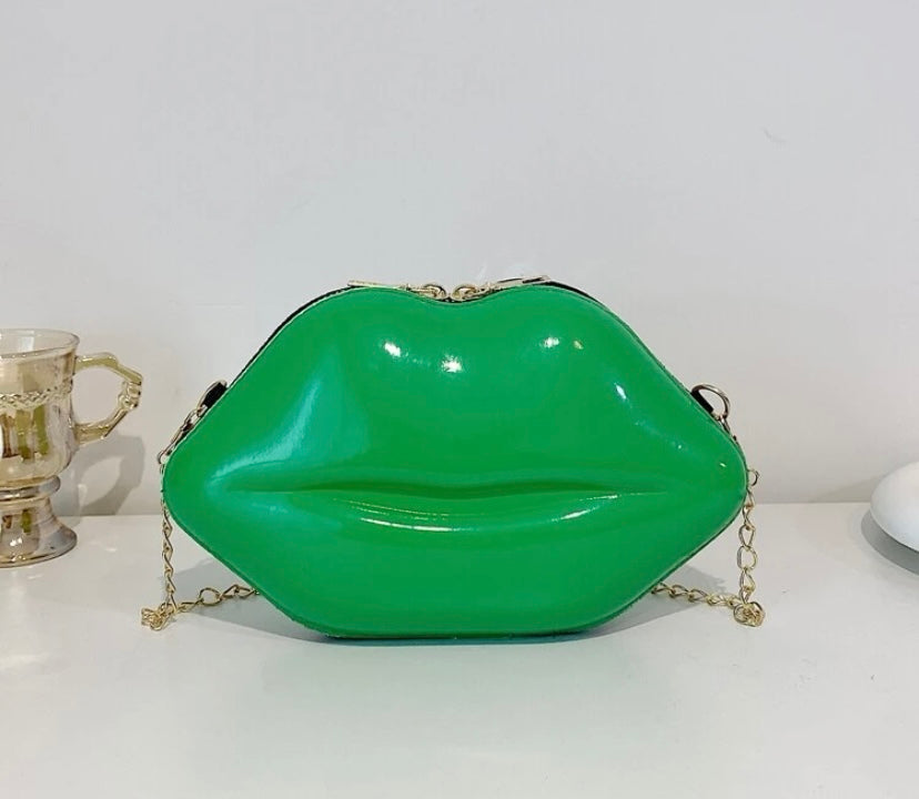 Fashion Sassy Kiss Mini Purse Tote Stylish Lip Shaped Satchel Bag Tote Purse