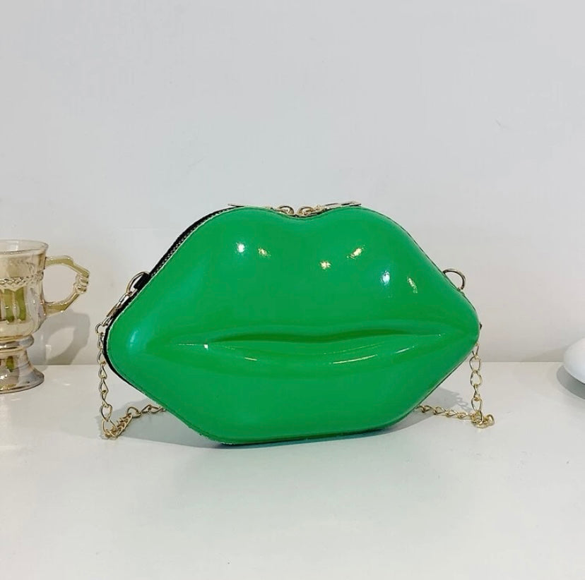 Fashion Sassy Kiss Mini Purse Tote Stylish Lip Shaped Satchel Bag Tote Purse