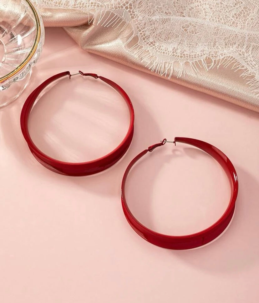 Trendy Big Bang Fashionable Statement Hoop Earrings for Women Ladies Accessories