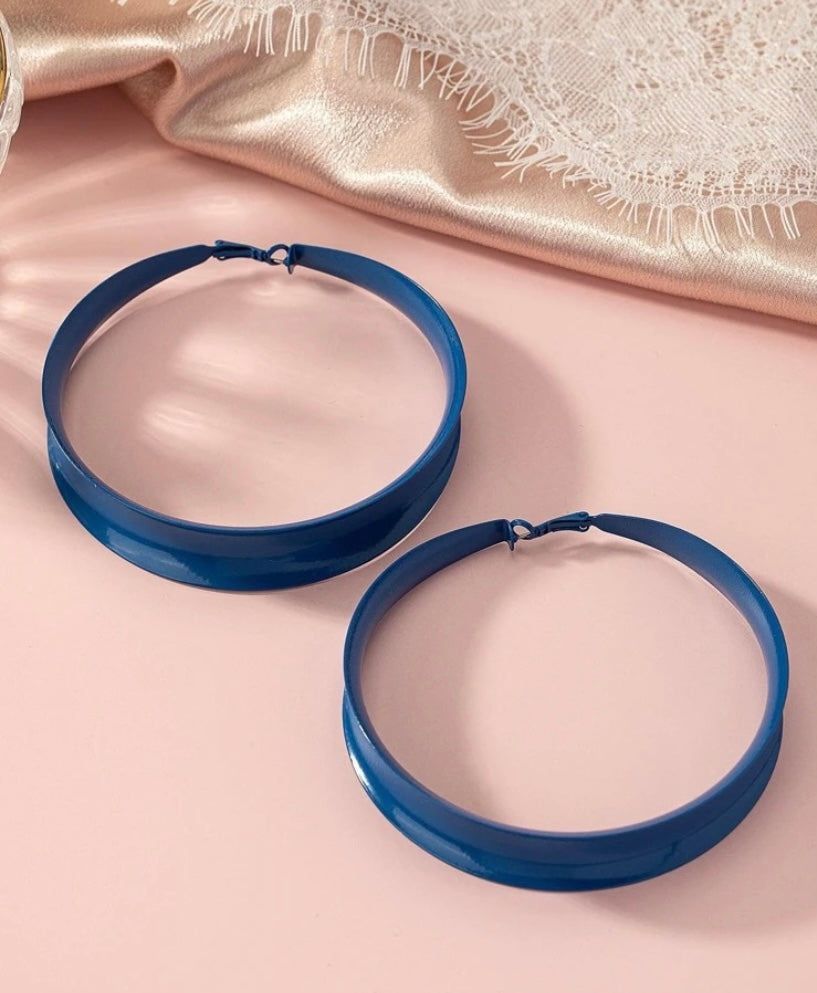 Trendy Big Bang Fashionable Statement Hoop Earrings for Women Ladies Accessories