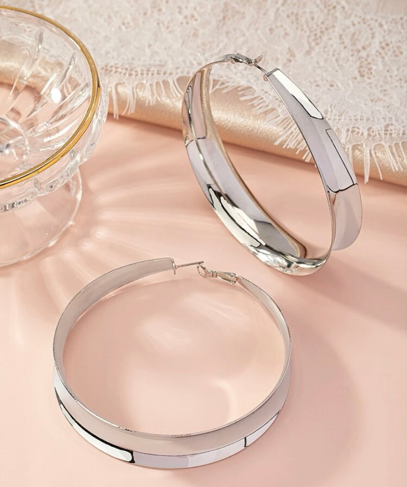 Trendy Big Bang Fashionable Statement Hoop Earrings for Women Ladies Accessories