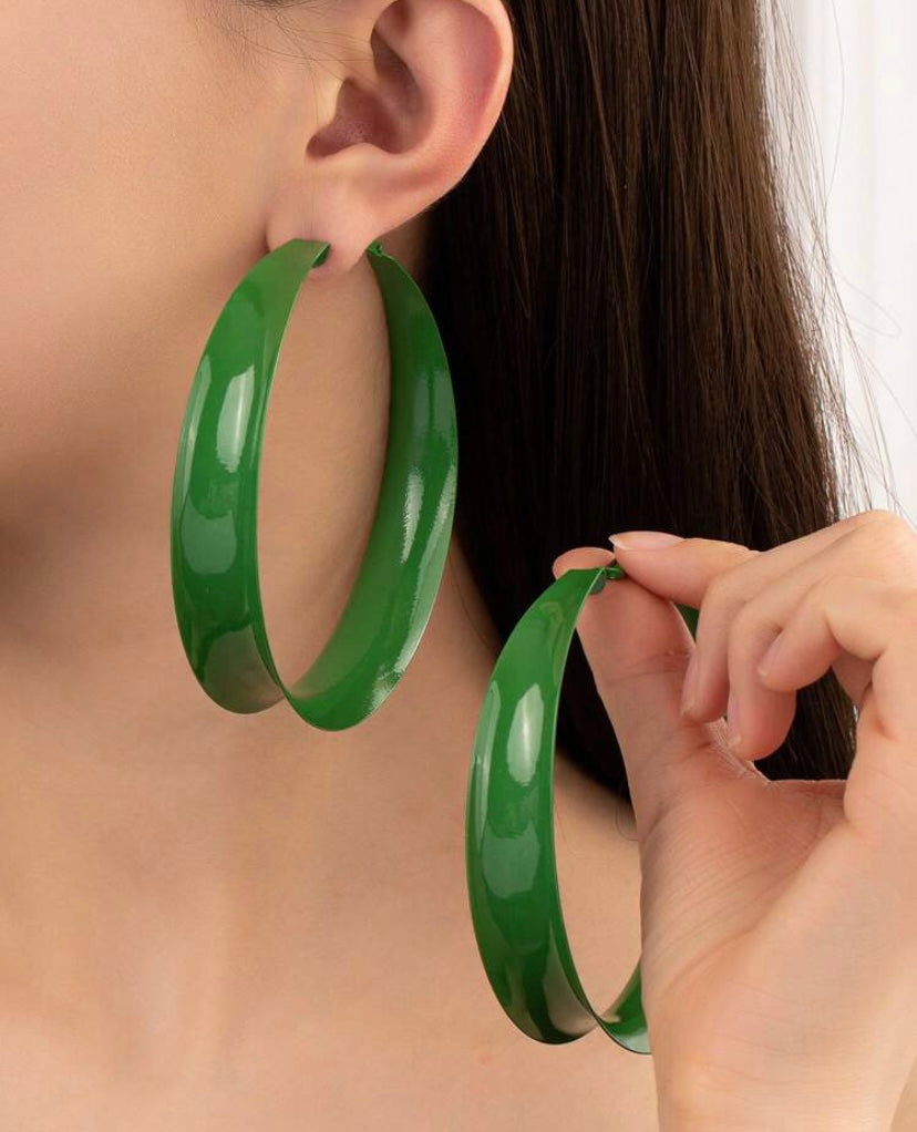 Trendy Big Bang Fashionable Statement Hoop Earrings for Women Ladies Accessories