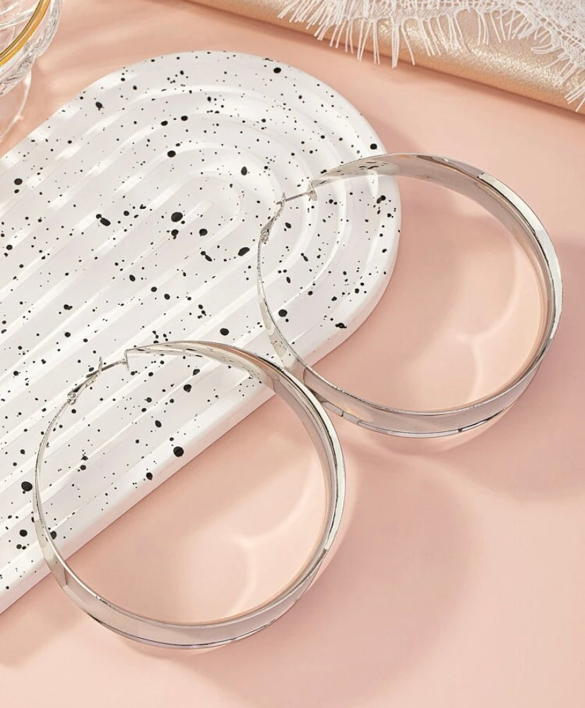 Trendy Big Bang Fashionable Statement Hoop Earrings for Women Ladies Accessories