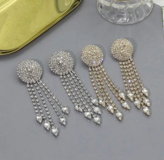 Fashion Rhinestone Women's Shiny  Earrings Jewelry Statement Accessories