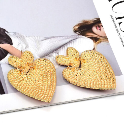 Stunning Fashion Love Heart Shape Rhinestone Drop Earrings for Women Accessories